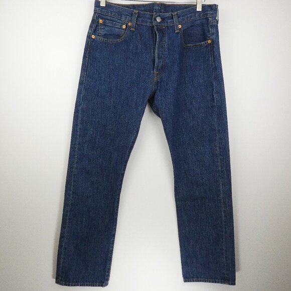 Levi's 501 Jeans Mens 32 x 30 Original Fit Straight Leg Button Fly 100% Cotton - Picture 1 of 16